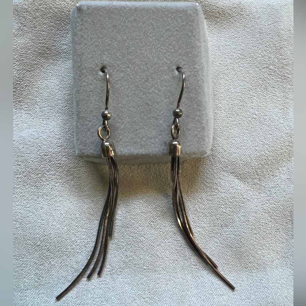 Silver Minimalist Dangle Earrings